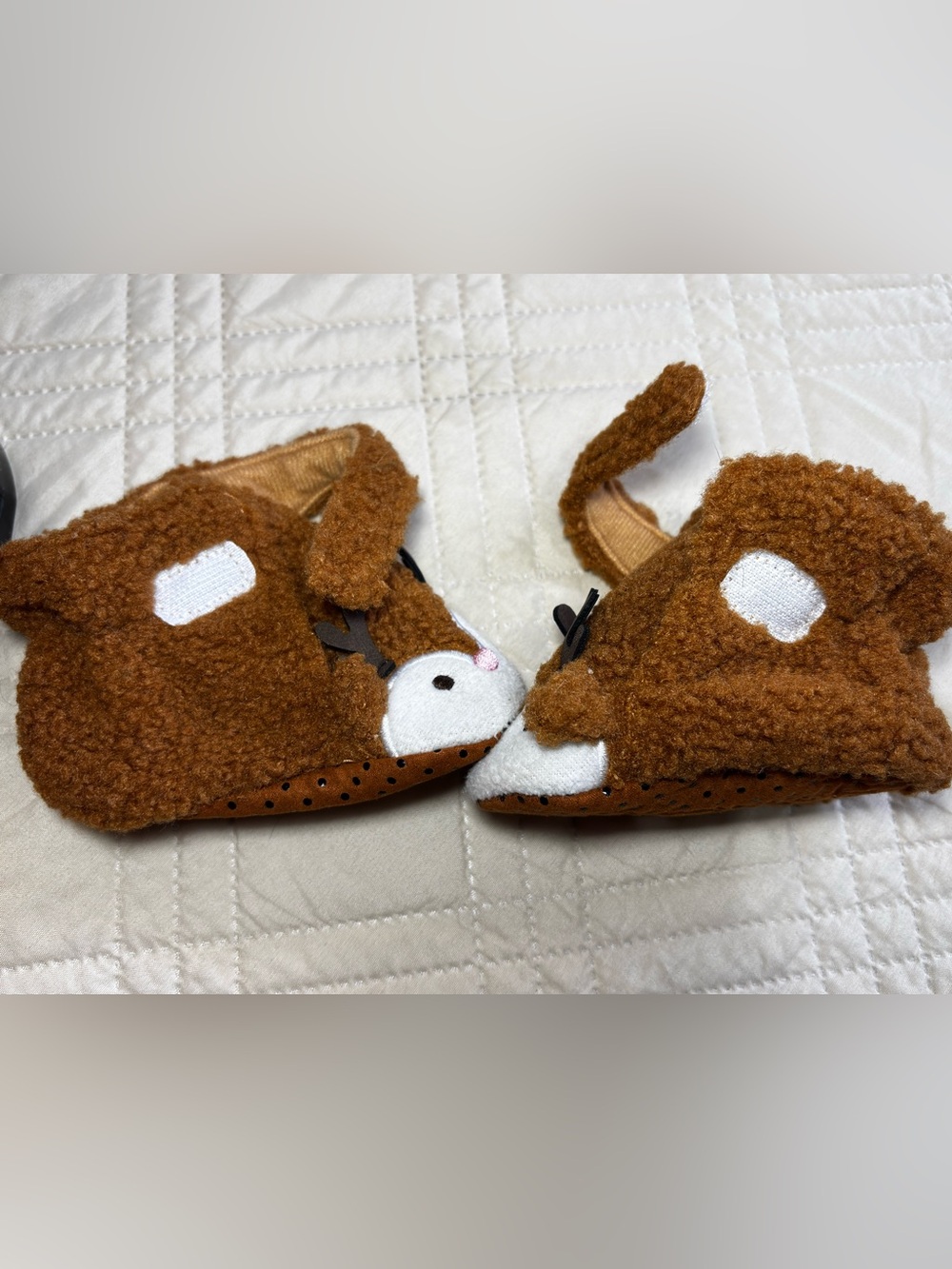 Baby 9-12M Reindeer Bootie Slippers - Picture 2 of 5